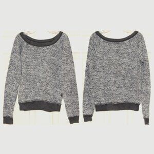 T2Love Girls Size 10, Distress Burnout Banded Sweatshirt, Combed Cotton Blend